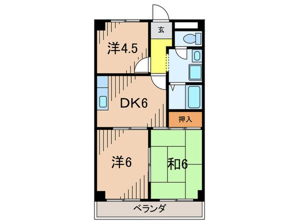 藤ハイツの物件間取画像